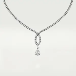 cartier replica necklace white gold set with a Cartier N7424390