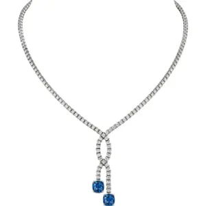 cartier replica necklace white gold set with two Cartier H7000515