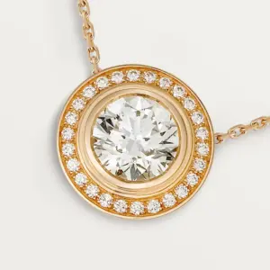 fake Cartier LOVE necklace rep dAmour rose gold Cartier N7412500