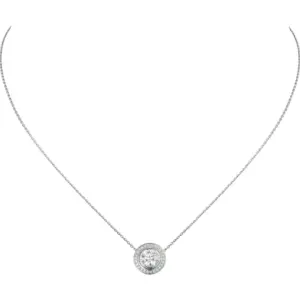 fake Cartier LOVE necklace rep dAmour white gold Cartier N7407000