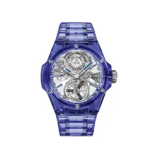 hublot replicas Big Bang Integrated Tourbillon Full Blue 455 JL 0120 JL