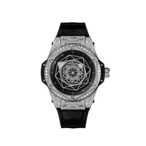 hublot replicas Big Bang Sang Bleu Steel Pave 465 SS 1117 VR 1704 MXM18