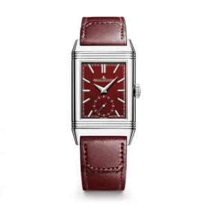 jaeger lecoultre replica watch reverso tribute monoface small seconds burgundy red stainless steel q397846j 2000A
