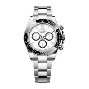 Fake Rolex Replica Watch Oyster Perpetual Cosmograph Daytona 40mm Steel Ceramic "Panda" White Dial 126500LN QF
