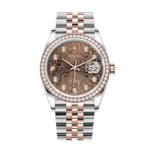 Rolex Datejust 36mm Two Tone Diamond Bezel 126281BDJJ