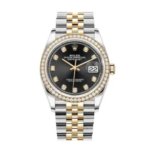 Rolex Datejust 36mm Two Tone Diamond Bezel 126283BDJ