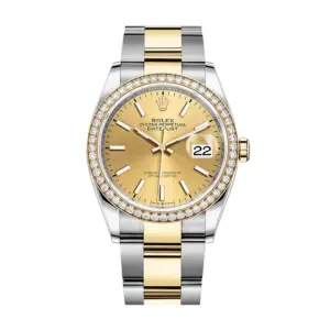 Rolex Datejust 36mm Two Tone Diamond Bezel 126283CXO