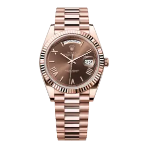 Replica Rolex Watch Day-Date 40mm President Rose Gold Chocolate Roman Dial m228235-0002-ARF