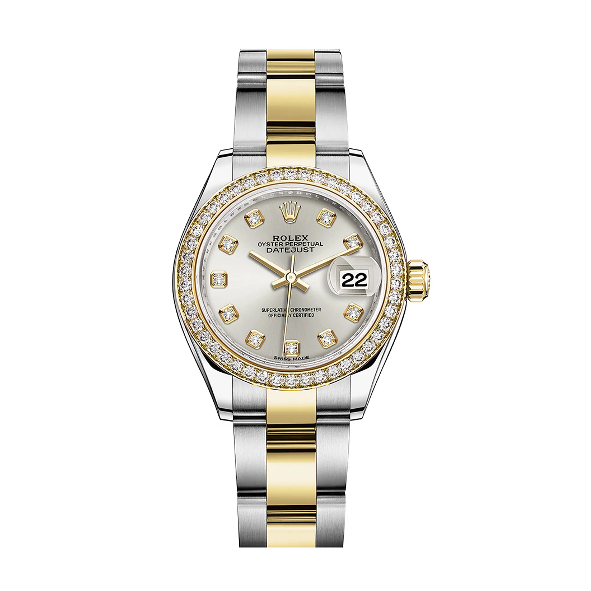 Fake Rolex Replica watches Lady Datejust 28mm Diamond Bezel Two-Tone 279383 SDDO