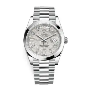 Rolex Platinum President Day Date 40 228206 Meteorite