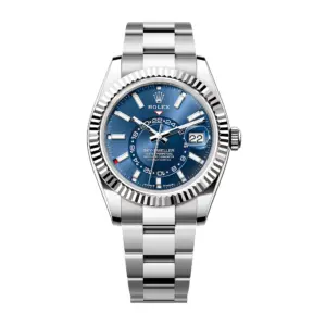 Rolex Stainless Steel Sky Dweller 336934 Blue