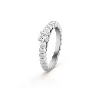 van cleef Perlee solitaire fake diamond rings 030 ct VCARO1VD00