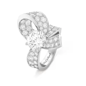van cleef fake diamond rings Boucle solitaire 2 ct VCARPEKX00