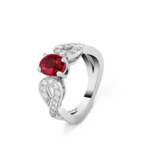 van cleef fake diamond rings TeteATete solitaire 165 ctPlatinum VCARP38300
