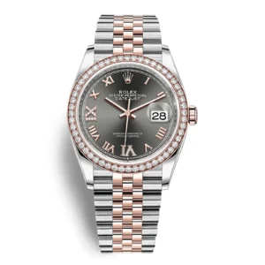 Fake Rolex Replica Watch Datejust 126281 0011 Slate set with diamonds 1600A