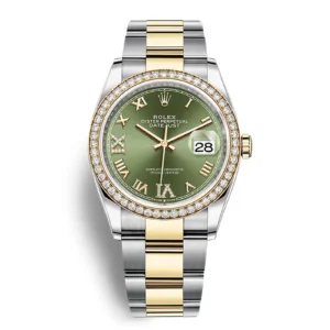 Fake Rolex Replica Watch Datejust 126283 0012 Olive green VI XI 1600A