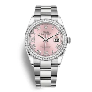 Fake Rolex Replica Watch Datejust 126284 0024 Pink VI IX 1600A
