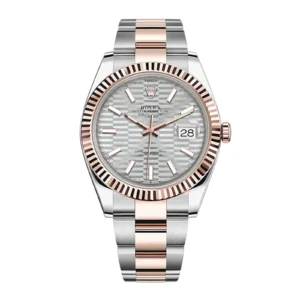Fake Rolex Replica Watch Datejust 126331 0017 Silver fluted motif Oys 1600A