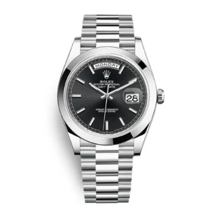 Fake Rolex Replica Watch Day Date 228206 0031 Bright black 1600A