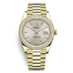 Fake Rolex Replica Watch Day Date 228348rbr 0005 Silver diagonal motif 1600A