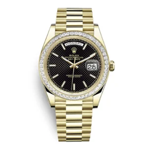 Fake Rolex Replica Watch Day Date 228398TBR 0004 Bright black 1600A