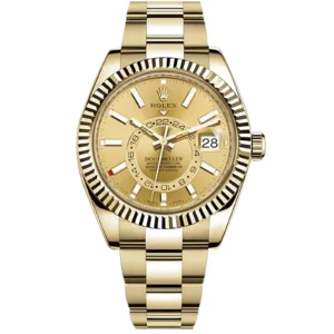 Fake Rolex Replica Watch Sky Dweller 326938 0003 Champagne Colour 1600A