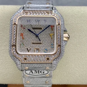 bust down cartier iced out watch wsxc1735231652229 0