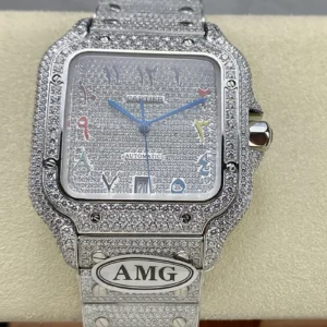 bust down cartier iced out watch wsxc1735231703167 0