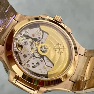 patek philippe replica nautilus ladies rose gold gemset bezel 7118 1300r 001 wsxc1736624131320 6