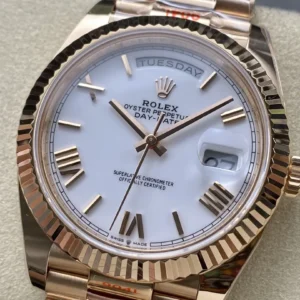 replica rolex watch day date 40 president everose gold m228235 0032 arf wsxc1736165858240 2