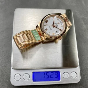 replica rolex watch day date 40 president everose gold m228235 0032 arf wsxc1736165858240 8