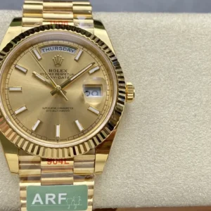 replica rolex watch day date 40 president white gold m228238 0003 arf wsxc1736166013687 1