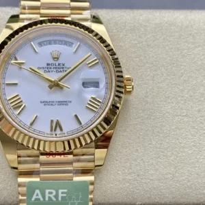 replica rolex watch day date 40 president white gold m228238 0042 arf wsxc1736166081247 1