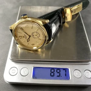rolex 1908 52508 39mm yellow gold leather strap arabic numerals wsxc1736182923000 8