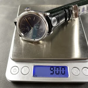 rolex 1908 52509 39mm steel leather strap arabic numerals blue dial wsxc1736182980720 8