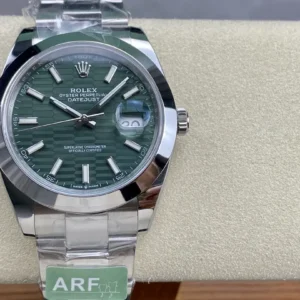 super clone rolex replica datejust 41 stainless steel m126300 0021 arf wsxc1736173605238 0