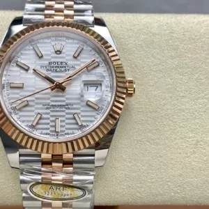 super clone rolex replica datejust 41 stainless steel m126331 0018 arf wsxc1736172307508 1