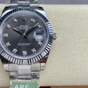 super clone rolex replica datejust 41 stainless steel m126334 0005 arf wsxc1736173979571 0