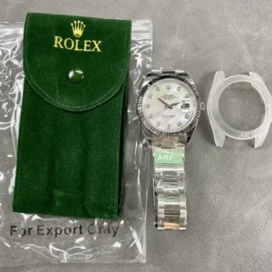 super clone rolex replica datejust 41 stainless steel m126334 0019 arf wsxc1736173960765 8