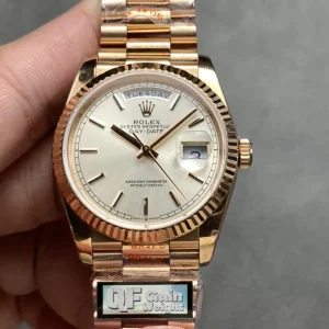 super clone rolex replica watch day date 36 rose gold m118235 wsxc1735270453014 1