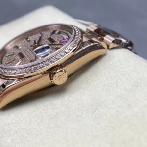 super clone rolex replica watch day date 36mm m128345rbr 0042 8plus wsxc1736160528262 6