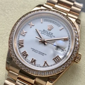 super clone rolex replica watch day date 36mm m128345rbr 0054 8plus wsxc1736161872942 3